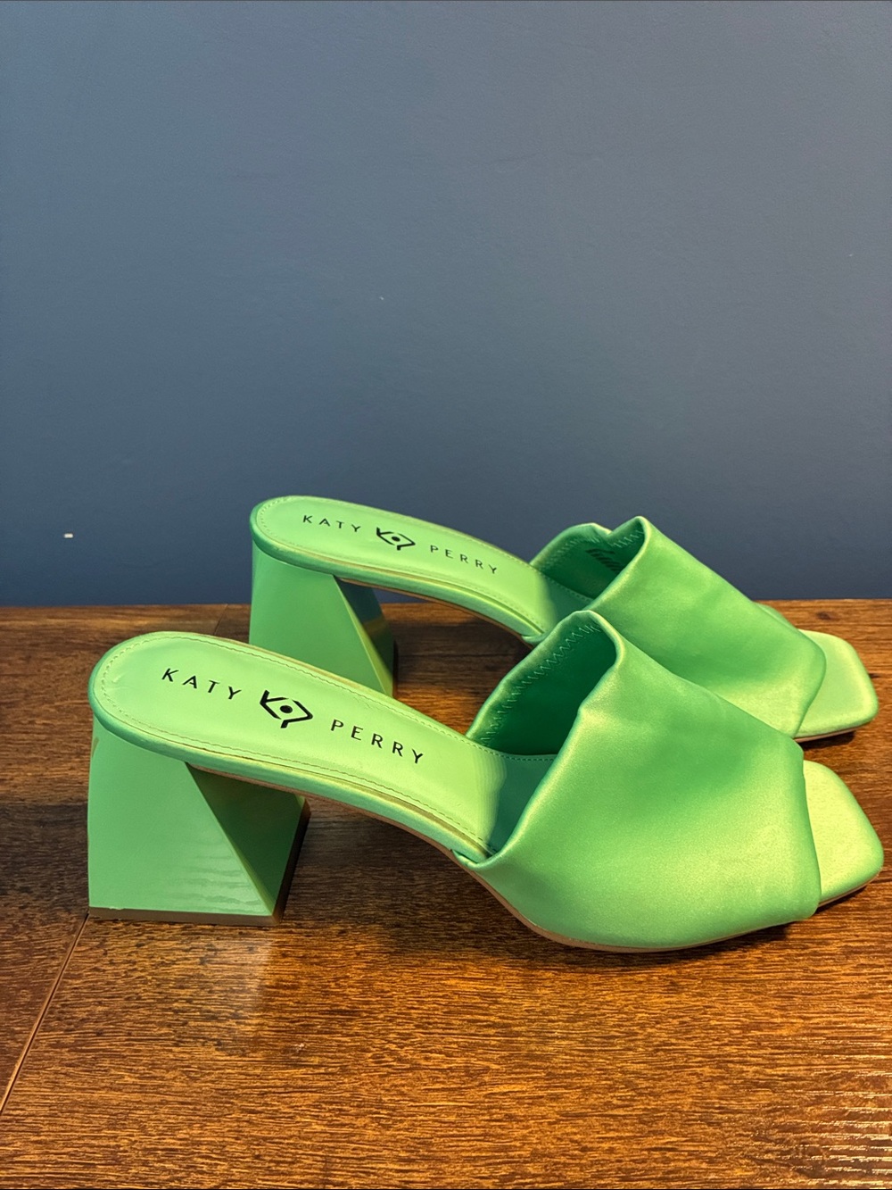 Katy Perry Collections The Bettie Green Block Heel Slide Mules